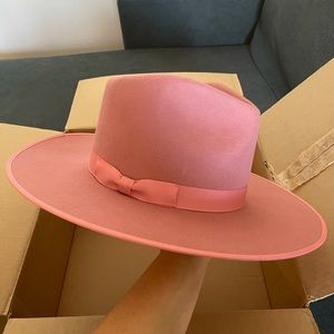 Lack of Color - Rose (Stardust / Dusty Pink) - Rancher Hat Stiff Wool Ribbon XL